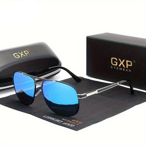 Óculos Piloto Armação De Alumínio Com Lentes Uv Azul