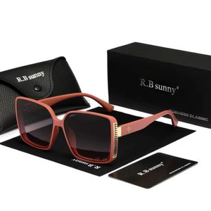 Óculos De Sol Feminino Estilo Quadrados Com Moldura Grande Borboleta De Luxo Polarizado Uv400 Vermelho