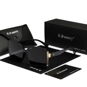 Óculos De Sol Feminino Estilo Quadrados Com Moldura Grande Borboleta De Luxo Polarizado Uv400 Preto