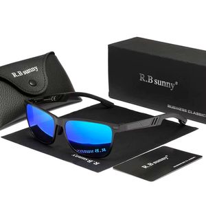 Óculos De Sol Polarizados Para Homens E Mulheres Estilo Retangulares Design Piloto Uv400 Azul