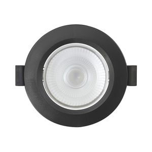 Spot De Led Embutir Slim Par20 Redondo 8w Preto Bivolt Blumenau 4100k Neutro
