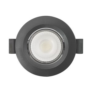 Spot De Led Embutir Slim Mr11 Redondo 3w Preto Bivolt Blumenau 4100k Neutro