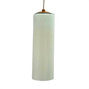 Lustre Pendente Anne Rigato Leitoso E27 Bivolt Taschibra