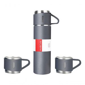 Garrafa Térmica De Aço Inox Com Copo azul