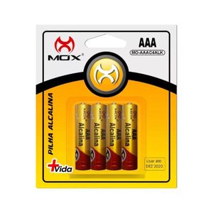 Pilha Alcalina Aaa Cartela C/4un (mo-aaac4alk)
