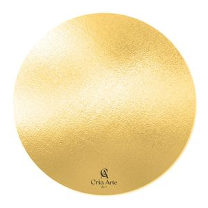 Cake Board Dourado - Cria Arte Laser 35cm