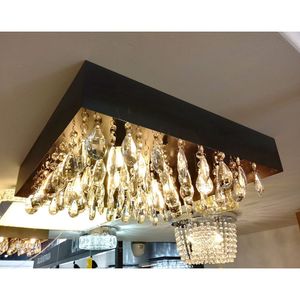 Lumier Plafon Cairo 40x40 6lamp G9 Preto Lu15012-pt