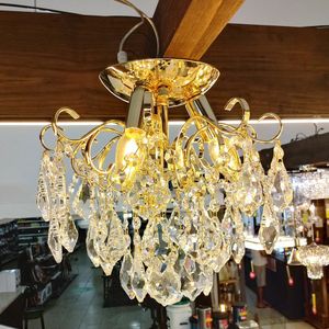 Plafon Tupiara Malipiero C-cristais 3 Lamp 5203pl Dr Dourado