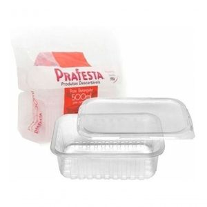Pote Marmitex Fit 500 Ml 24 Unid Freezermicroondas