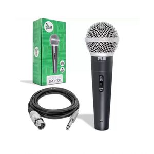 Microfone Com Fio Profissional Dinâmico Cardióide Smd-100