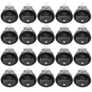 Kit Interruptor Grill E Lâmpada Fornos Embutir - 20 Peças Preto Bivolt