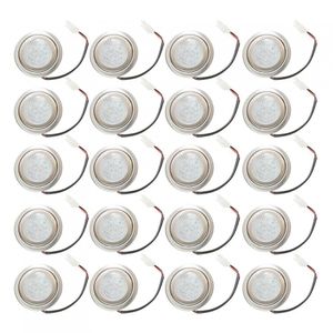 Kit Lâmpada Led Redonda Para Coifa Plug Branco 20 Peças Bivolt