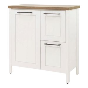 Gabinete Banheiro Com Tampo 1 Pt 2 Gv 79 Cm Bn01 Branco Dtall Branco