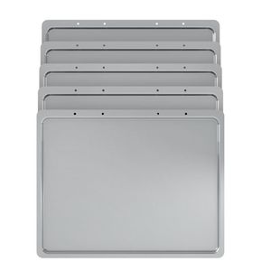 Kit Bandeja de Alumínio para Forno de Bancada 60L - 5 Peças - Prata