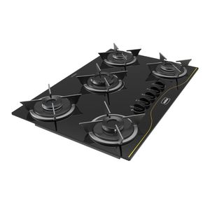 Cooktop Para Cozinha Realce 5 Queimadores Preto