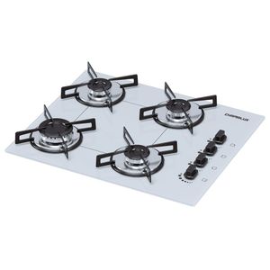 Cooktop 4 Bocas Ultra Chama Branco Gn