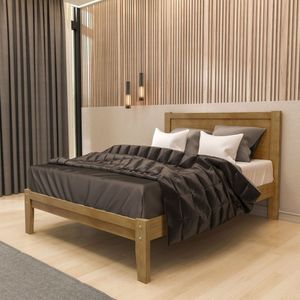Cama Casal 1,60 Prata 206,0cm X 169,0cm X 110,0cm Freijó