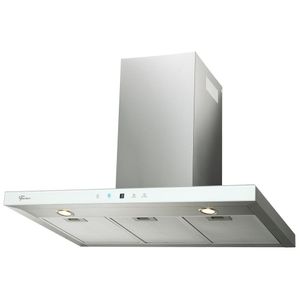 Coifa de Parede Digital Fischer Infinity Touch 90cm Vidro Branco 110V