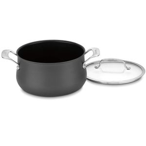 Cuisinart Panela 5 Litros Antiaderente Com Tampa Preto Inox