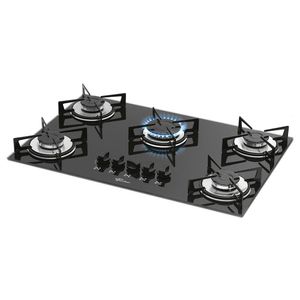 Cooktop a Gás Fischer 5Q com 5 Bocas Preto Única 1642[6985]