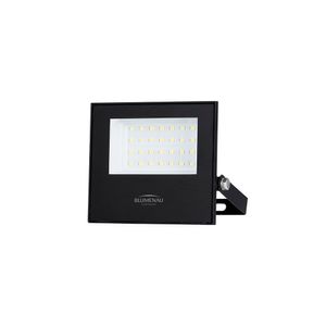 Refletor Blumenau Led Play 30w Preto Bivolt 6500k Luz Branca