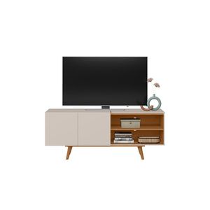 Rack Aldan Para Tv 55 2 Portas - Colibri - Off White Matte / Frejo Off White Matte / Frejo