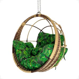 Balanço Suspenso Ninho Ômega Jardim Gourmet Alumínio Teto Cappuccino G1