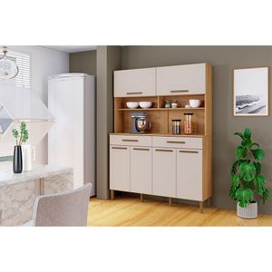 Kit Italia 6 Portas Master Arte Móveis Cinamomo Off White