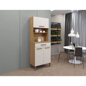 Kit Italia 3 Portas Master Arte Móveis Cinamomo Off White
