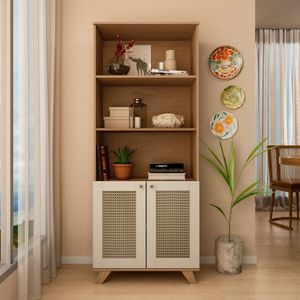 Estante Artely Trama Cinamomo Off White