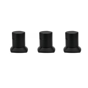 Kit 03 Und Acabamento De Registro Preto Encaixe Padrão Deca Docol 1.2 E 3.4 Docol