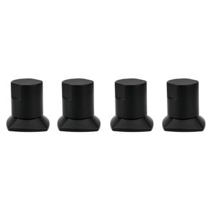 Kit 04 Und Acabamento De Registro Preto Encaixe Padrão Deca Docol 1.2 E 3.4 Docol