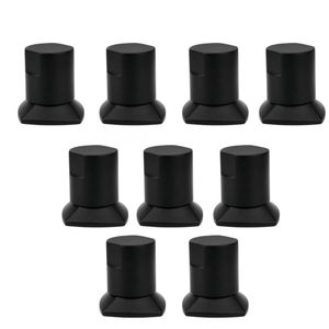Kit 09 Und Acabamento De Registro Preto Encaixe Padrão Deca Docol 1.2 E 3.4 Docol