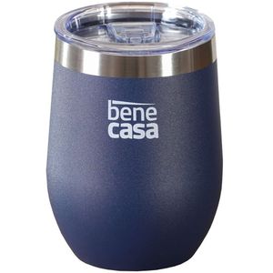 Copo Térmico Para Bebidas Com Tampa 360ml Azul
