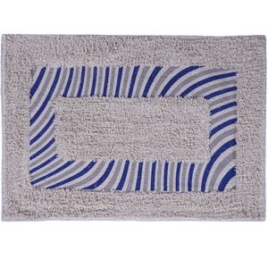 Tapete De Banheiro Slim Algodão 40x60cm Ondas