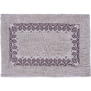 Tapete De Banheiro Slim Algodão 40x60cm Arabesco