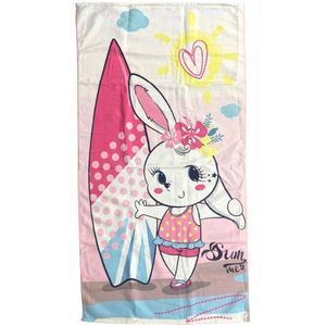 Toalha De Praia Infantil Summer Microfibra Anti Areia 60x110cm Summer Girl