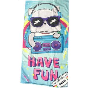 Toalha De Praia Infantil Summer Microfibra Anti Areia 60x110cm Have Fun