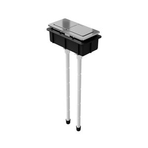 Botão De Acionamento Duplo Superior Para Caixa Acoplada Censi Cromado Cromado 95910-1