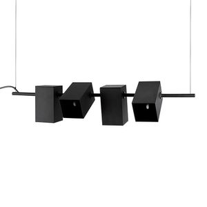 Lustre Pendente Blumenau Kina Light G9 Bivolt Preto