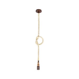 Lustre Pendente Blumenau Sailor Madeira E27 Bivolt Marrom