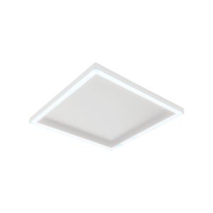 Plafon Led Blumenau Square De Sobrepor 15w Bivolt Branco Fosco 6500k Luz Branca