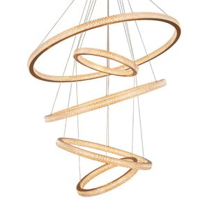 Lustre Pendente Skylight Saturno Dourado 3057 Led Bivolt Dourado