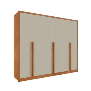 Guarda Roupa Casal 6 Portas 6 Gavetas Realeza Tcil Cinamomo Off