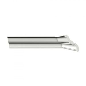 Kit Com 20 Barras Roda Teto Perfil De Poliestireno Mt Homestar 40m Branco