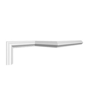 Kit Com 30 Barras Roda Meio Cw11 Perfil De Poliestireno Homeestar 60m Branco
