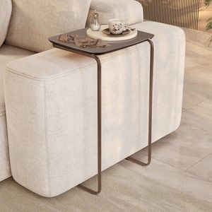 Mesa Lateral Ultraflex - Lf 5011 68x40x33 Cm Concreto-café