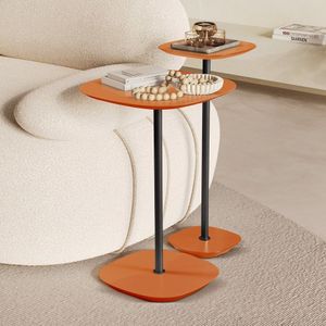 Conjunto Mesa Lateral Florença Alta E Baixa - Lf 049 Terracota-preto