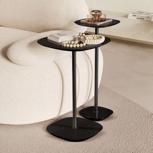 Conjunto Mesa Lateral Florença Alta E Baixa - Lf 049 Preto-preto