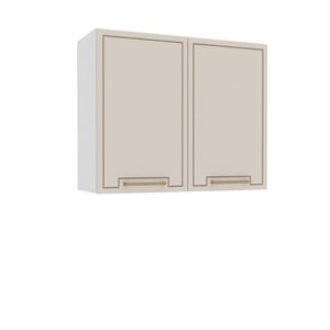 Armário Aéreo 2 Portas 80cm X 66cm X 30,5cm Branco-creme